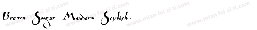 Brown Sugar Modern Stylish字体转换